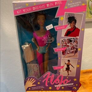 Florence Griffith Joyner Doll 1989 with Accessories NIB